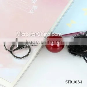 Wholesale 2016 IN STOCK Fashion Tassel Leather Keychains for Women thumbnail-3
