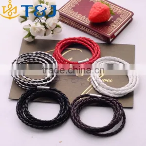 <<<2016 Hot Sale Fashion Women Men Colorful Multilayer Wave Leather Bracelets/ thumbnail-6