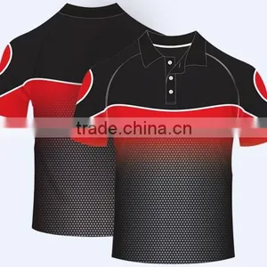 Custom 2015latest Design Cool Dry 100% Polyester Sublimation Polo Shirts thumbnail-1