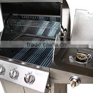 Table Outdoor Gas BBQ Grill 3 Burners Industrial Gas Grill thumbnail-1