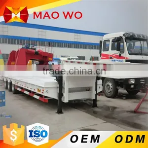 ODM Factory Solar Light Tower Leaf Spring 3 Axle Flatbed Semi Trailer in African thumbnail-3