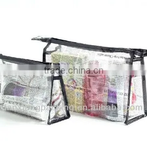 2015 Hottest Transparent Cosmetic PVC Bag Wholesale in China thumbnail-1