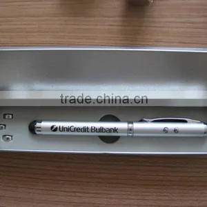 HEYU Metal 4 in 1 Led Laser Ball Pen for Promotion thumbnail-1
