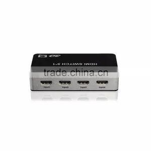 Hot-selling 5 Ports HDMI Switch | 4K x 2K HDMI 5x1 Powered Switch With IR Wireless Remote and Power Adapter thumbnail-4