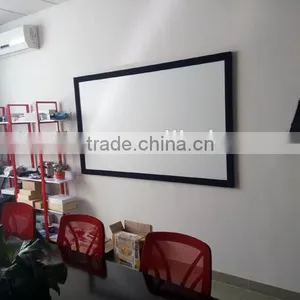 Fixed Frame Screen Glass Fabric White Grey Front Projection Ratio 16:9/ 4:3/1:1 PVC Projection Screen for Home Theater Education thumbnail-4