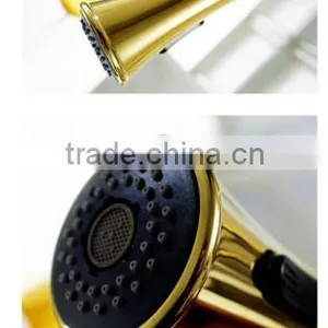 CUPC NSF AB1953 Single Handle Pull-Down Kitchen Faucet With Polished Brass thumbnail-3