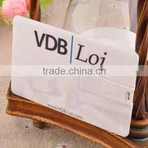 Chinese Bulk Promotion OEM Logo USB 2.0 Ultra-thin Credit Card Usb Flash Disk thumbnail-3