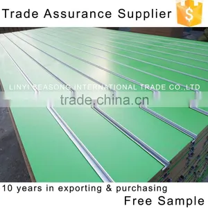 1220*2440*15mm China High Quality MDF SlatWall Back Panel Shelf thumbnail-4