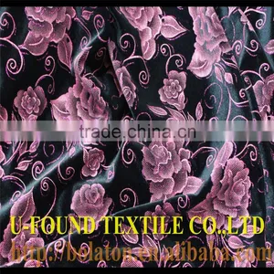SUPER NICE GLITTER PRINT ON BLACK VELVET FABRIC thumbnail-1