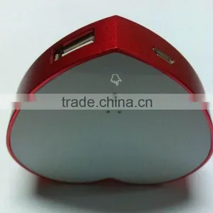 Lithium Polymer Battery Power Bank 3500mah, Heart Shade Power Bank Mini Portable Battery Charger thumbnail-2