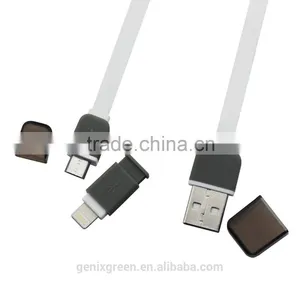 2015 Best Flat Cord Wire and Data Cable Hot Selling Flat Usb Cable Charger for All Smart Phone thumbnail-3
