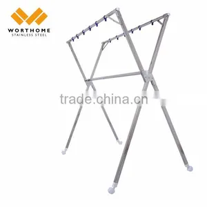 Hanging X Type Vertical Flexible Folding Automatic Clothes Drying Rack thumbnail-6