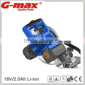 G-max New 20V 2.0Ah Lithium Battery Cordless Mitre Saw GT-MS185L thumbnail-2