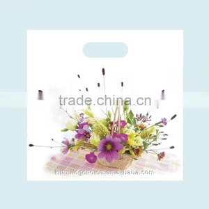 Plastic Bag Retailers General Merchandise Die Cut Bag With Reinforced Handle thumbnail-1