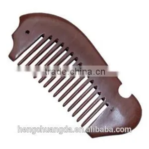 Nature Fish Shaoed Customized Sandal Wood Hair Comb thumbnail-6