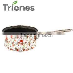 Carbon Steel Non Stick Porcelain Enamel Saucepan thumbnail-1
