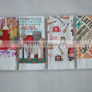 100% Cotton Terry Cloth Printed Kitchen Towels Customized Printed Towel Vegetable Designs Pigment Kitchen Towel thumbnail-1
