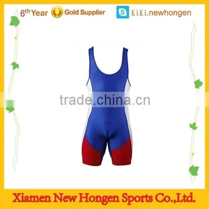 Unisex Fashion Lifting Singlet Custom Low Cut Wrestling Singlets thumbnail-1