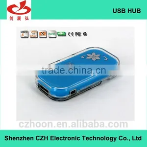 Colorful Usb Por Hub, Plastic Casing 4 Port Usb 2.0 Hub thumbnail-1