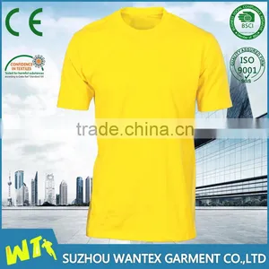 Fluo Yellow Safety Working Cotton t Shirt Custom Print t Shirt Safety Working Tshirt thumbnail-1