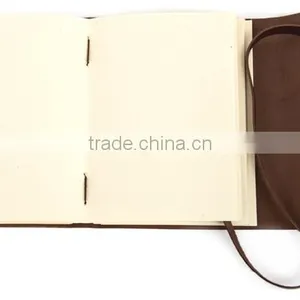 Wholesale Handmade Genuine Leather Journal Diary With Strap Clasp thumbnail-4