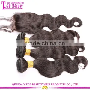 2016 Fashion Hair Wholesale 6A Grade Natural Color Indian Hair Remy Lace Front Closure With Baby Hair thumbnail-2