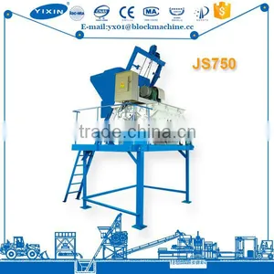 YIXIN Machine Optional Part JS 750 Manual Concrete Mixer Machine for Sale thumbnail-1