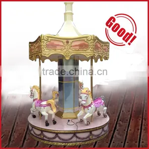 New Product Kids Amusement Rides Merry go Round Carousel for Sale 3 Seats Mini Carousel for Sale Amusement Park Ride thumbnail-2