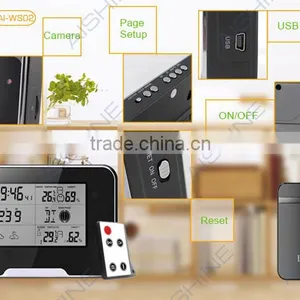 Indoor hd Hidden Spy Camera Hidden Security Multi-functional Clock Cameras thumbnail-4