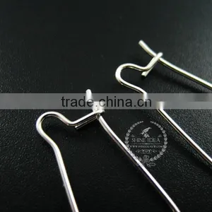 12*25mm Silver Plated 316L Stainless Steel Kidney Earrings Hoop DIY Jewelry Findings Supplies 1702062 thumbnail-3