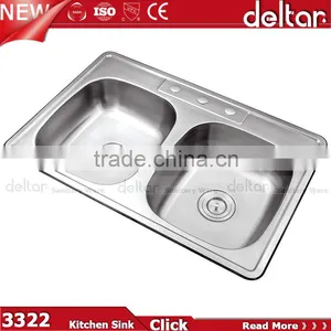 Single Faucet Hole Polished Stainless Steel 304 Kitchen Sink Single Bowl Handmade Kitchen Sink thumbnail-1