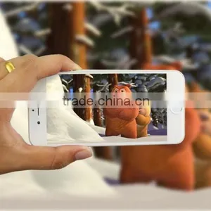 2015 Cellphone Screen Magnifier tv Amplifier HD Expander for Smart Phone Any Model Universal With Stand Folding Portable thumbnail-5