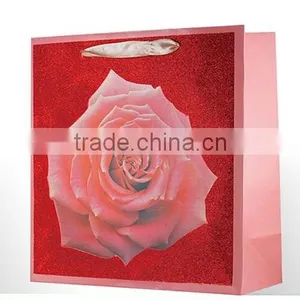 2015 New Dsign Printing White Paper Gift Bags With Ribbon Handles thumbnail-4