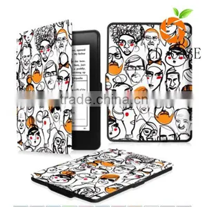 High Quality Waterproof Fabric Leather Case Cover, Wholesale Leather Case for Kindle thumbnail-3