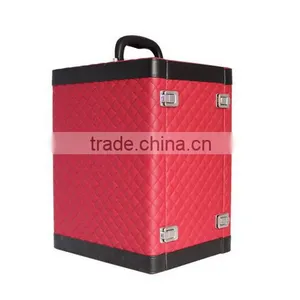 Ou Shigu Wholesale Custom Leather 6 Bottles of Red Wine Box, Dark Brown Beautiful Gift Box thumbnail-2