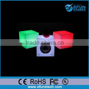 Hot New Products 2017 Battery Remote Control Illusion Rgb Color Decorative Cube Shap Led Bluetooth Speaker Night Lamp thumbnail-1