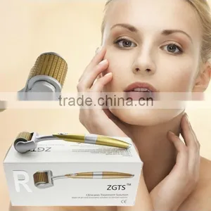 2015 Wholesale 192 Needles ZGTS Titanium Micro Needle Golden Derma Roller System thumbnail-1