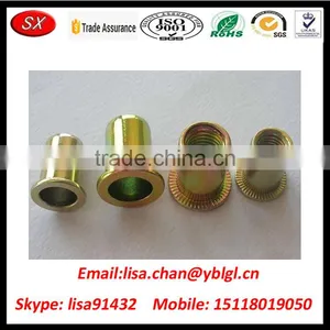 Customized M4 Steel Weld Nut With Yellow Zinc thumbnail-1