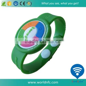 Custom Design Soft PVC NFC Wristband thumbnail-1