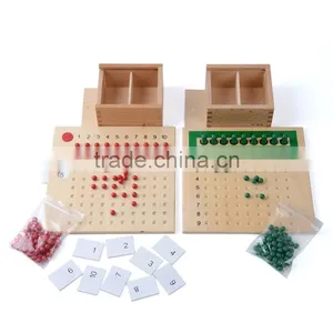 Wooden Math Toy Montessori Multiplication Bead Board thumbnail-1