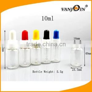 20ML White PE Dispenser Plastic Eye Dropper Bottle With Plastic Dropper Tip Plugs thumbnail-2