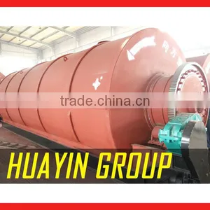 Tyre and Plastic Pyrolysis Machine, Scrap Engine Oil Distillation Equipment With 24KW Motor Work Rate thumbnail-1
