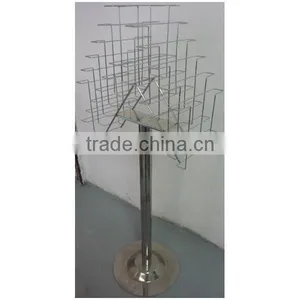 Floor Standing Chrome Leaflet Display Holder thumbnail-1