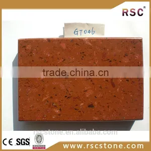 China Artificial Marble Sheets in Red Color thumbnail-1