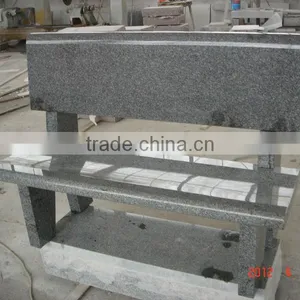 Qilu Grey Granite Garden Bench thumbnail-1