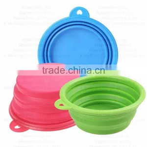 2016 New Portable and Unbreakable Collapsible Silicone Dog Bowl/Silicone Pet Bowls thumbnail-5