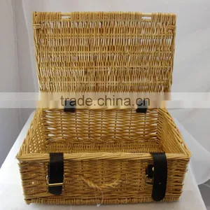 Handmade Wicker Gift Hamper Basket With Lid Wicker Gift Hamper thumbnail-3