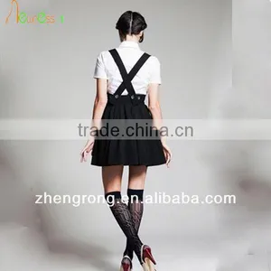 Hot Style Lady Suspender in Shorts thumbnail-1