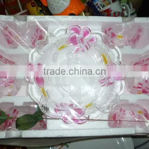 High Quality Glass 7pcs Bowl Set,glass Punch Bowl, Colored Glass Dinnerware Set thumbnail-1