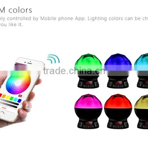 New Gadgets 2017 Electronics Motional Led Light Audio Bluetooth Speaker With 16M APP Colors thumbnail-1